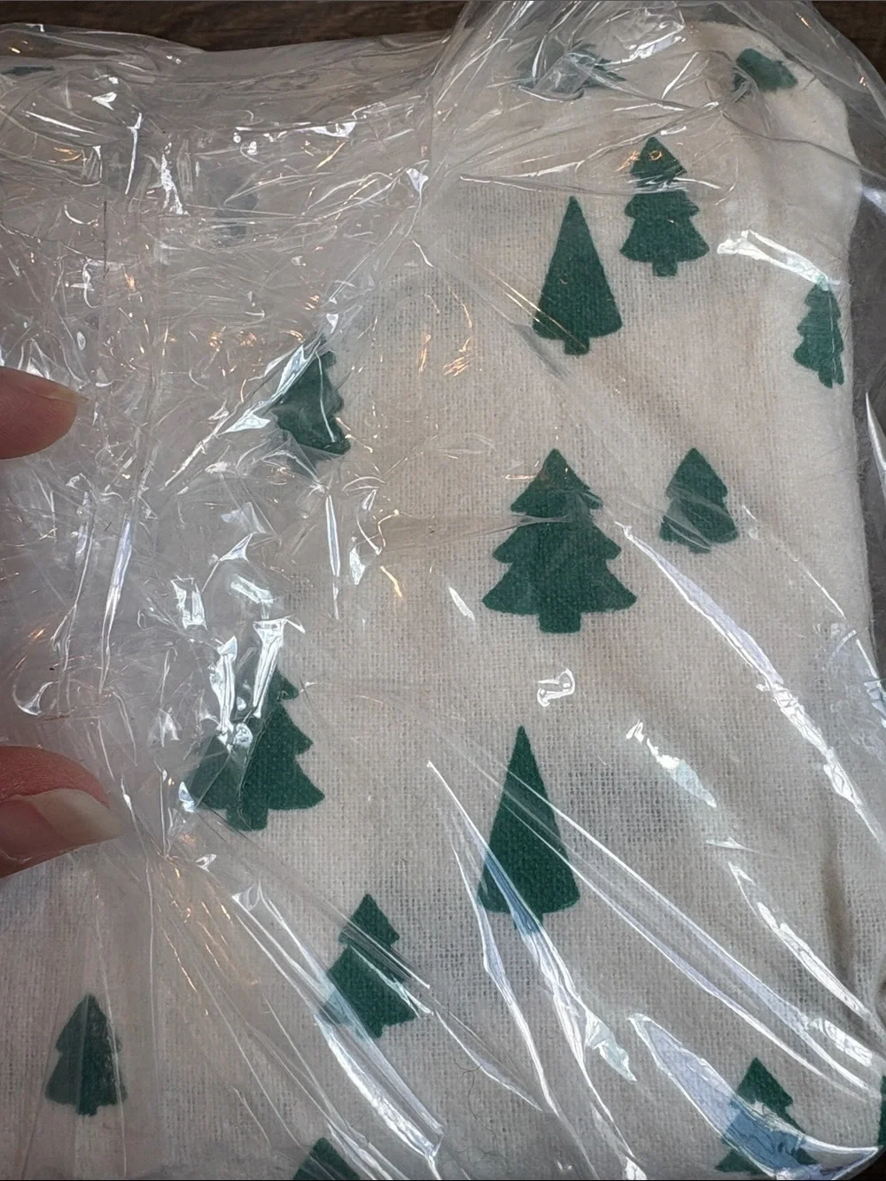 Wondershop Christmas Tree Flannel 100% Cotton Queen Sheet Set NEW